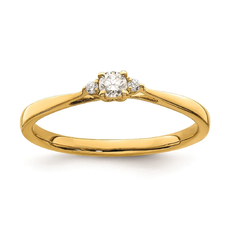 Shop Dazzling Jewelry At The Best Prices 1/10 CTW Diamond Promise Ring in 14KT Yellow Gold; Size 7 Shop Dazzling Jewelry At The Best Prices 1/10 CTW Diamond Promise Ring in 14KT Yellow Gold; Size 7