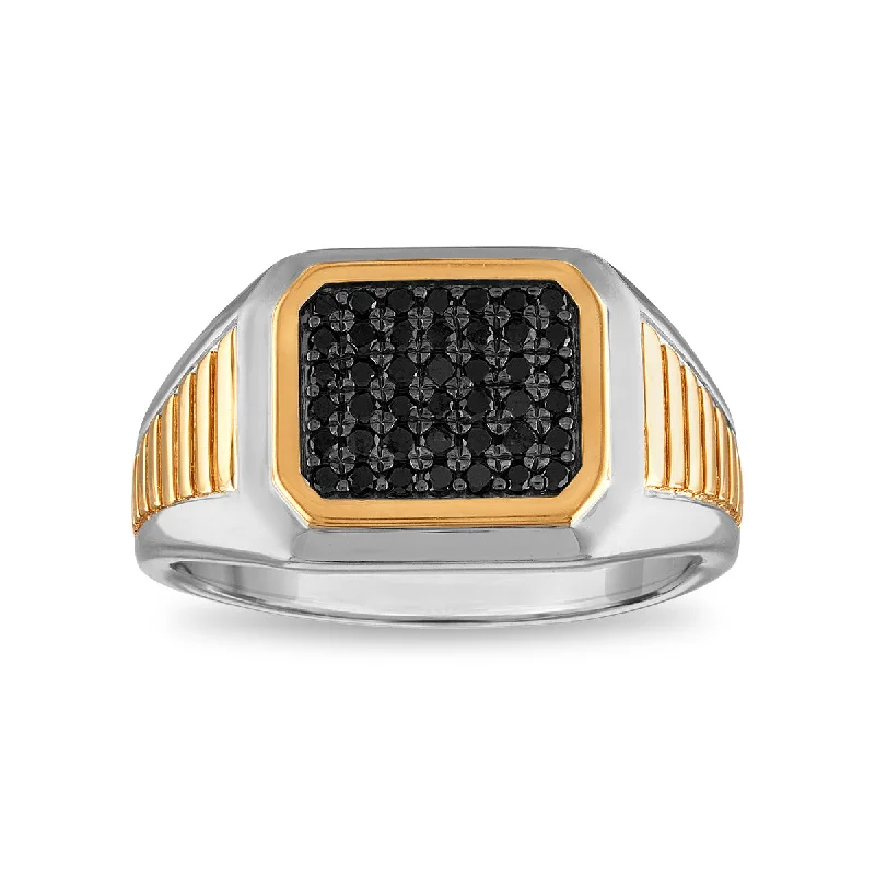 The Perfect Jewelry Piece At The Perfect Discount 1/2 CTW Diamond Fashion Ring in Two-Tone Sterling Silver The Perfect Jewelry Piece At The Perfect Discount 1/2 CTW Diamond Fashion Ring in Two-Tone Sterling Silver