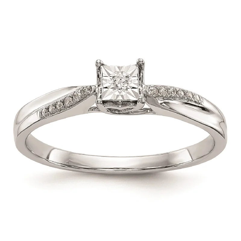 Timeless Jewelry Styles At Wallet-Friendly Prices 1/20 CTW Diamond Promise Ring in 14KT White Gold; Size 7 Timeless Jewelry Styles At Wallet-Friendly Prices 1/20 CTW Diamond Promise Ring in 14KT White Gold; Size 7