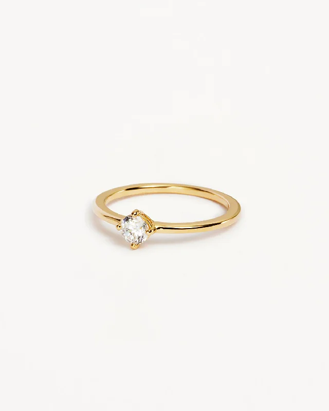 Make Your Outfit Shine With Discounted Jewelry 14k Solid Gold Water Drop Lab-Grown Diamond Ring - 4mm Make Your Outfit Shine With Discounted Jewelry 14k Solid Gold Water Drop Lab-Grown Diamond Ring - 4mm