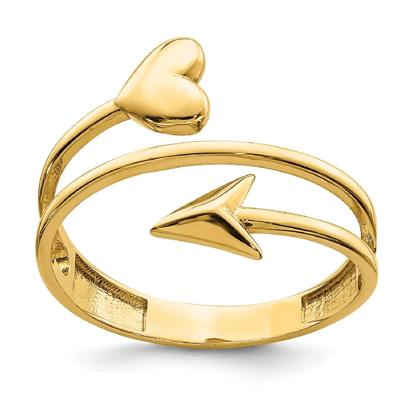 Best Jewelry Deals – Premium Quality At Exclusive Discounts 14KT Yellow Gold Heart Arrow Ring; Size 7 Best Jewelry Deals – Premium Quality At Exclusive Discounts 14KT Yellow Gold Heart Arrow Ring; Size 7