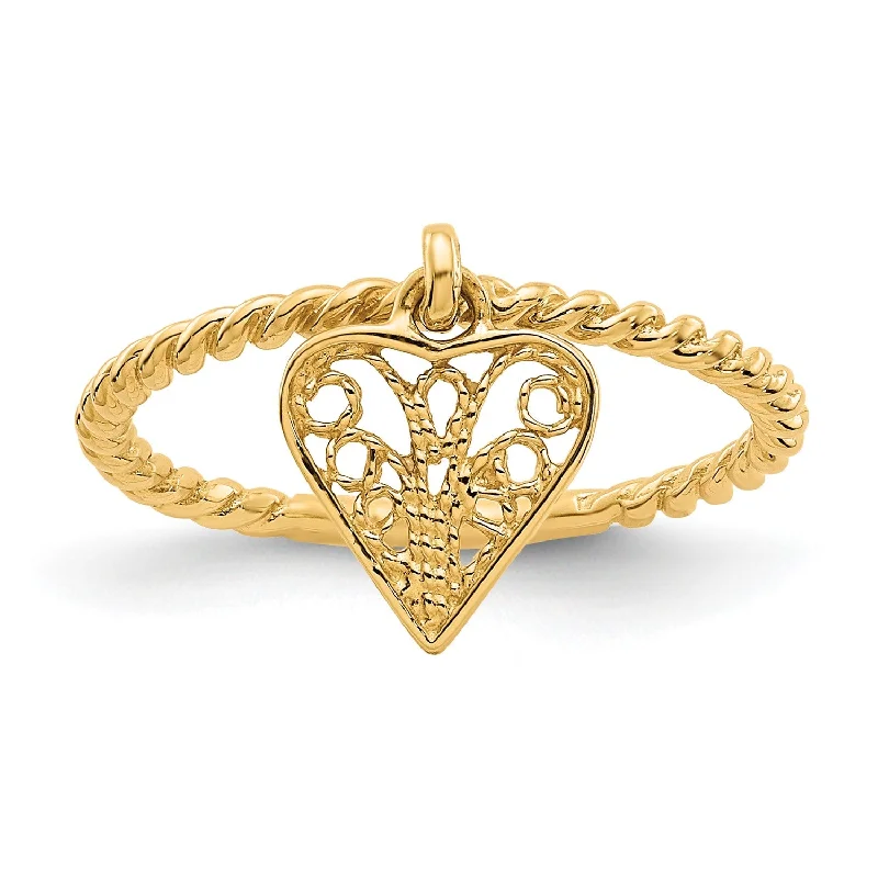 Unmissable Jewelry Clearance – Final Reductions 14KT Yellow Gold Heart Ring; Size 5 Unmissable Jewelry Clearance – Final Reductions 14KT Yellow Gold Heart Ring; Size 5