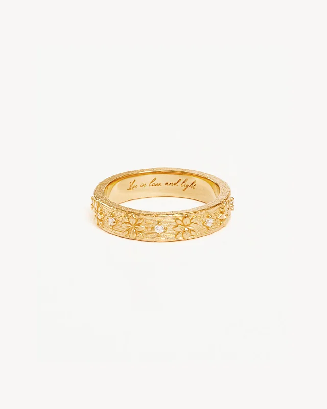 Flash Sale On Stunning Jewelry – Don't Miss Out 18k Gold Vermeil Live in Grace Ring