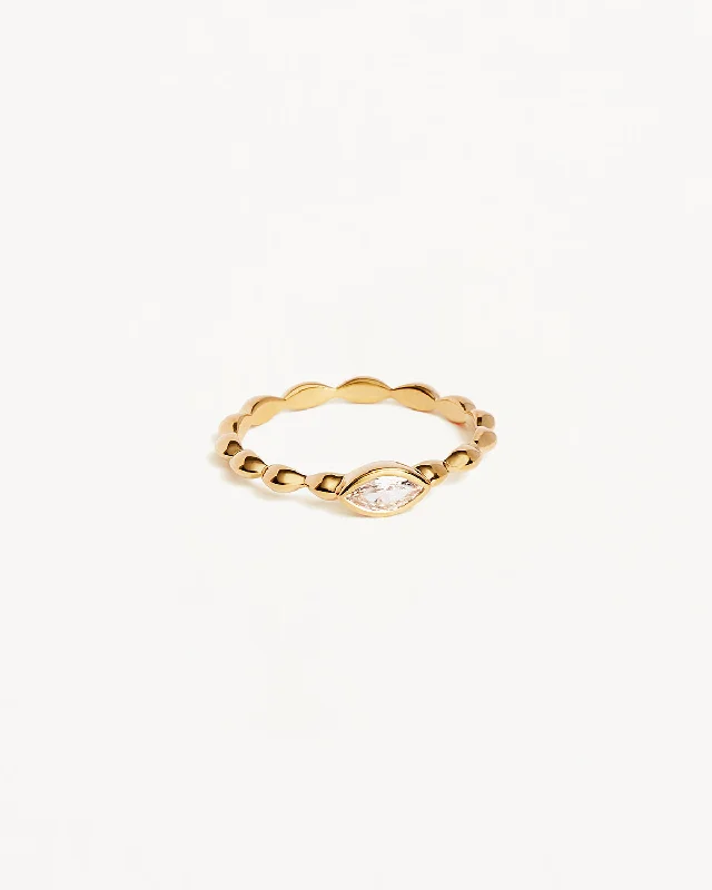 Exclusive Online Jewelry Sale – Don't Wait 18k Gold Vermeil Lucky Eye Ring