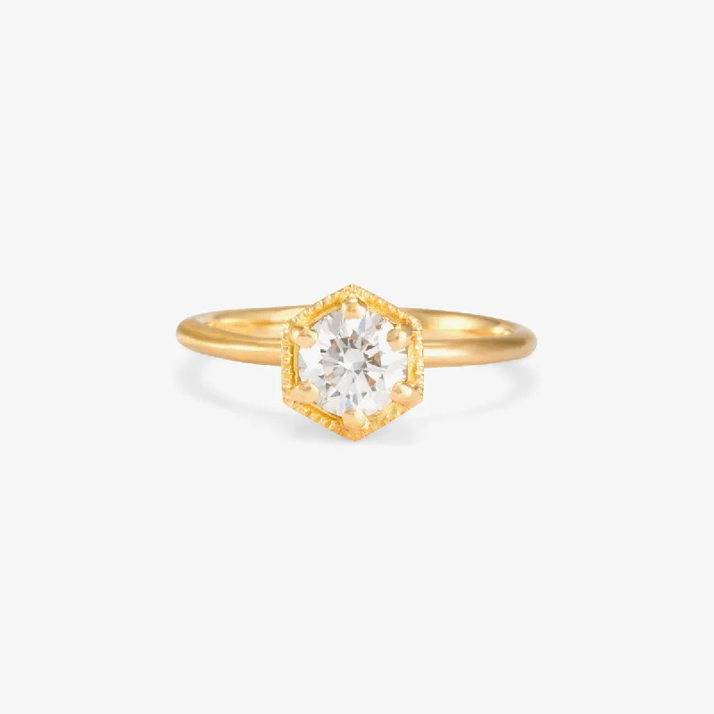 Unmissable Jewelry Clearance – Final Reductions R2207W | 5.6mm White Diamond Hexagon Ring Unmissable Jewelry Clearance – Final Reductions R2207W | 5.6mm White Diamond Hexagon Ring