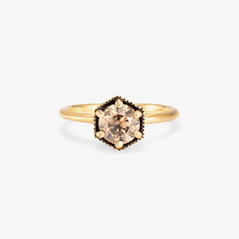 Best Jewelry Deals – Premium Quality At Exclusive Discounts R2208BR | 6.5mm Brown Diamond Hexagon Ring Best Jewelry Deals – Premium Quality At Exclusive Discounts R2208BR | 6.5mm Brown Diamond Hexagon Ring