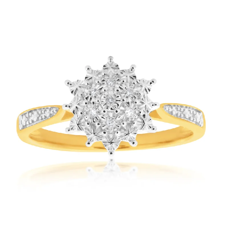 Best Jewelry Deals – Shop Premium Pieces At Great Prices 9ct Yellow Gold Diamond Ring Set With 7 Round Diamonds Best Jewelry Deals – Shop Premium Pieces At Great Prices 9ct Yellow Gold Diamond Ring Set With 7 Round Diamonds
