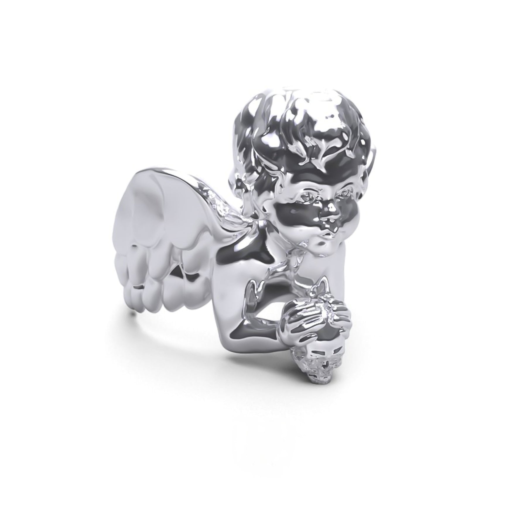 Modern Statement Jewelry For Bold Styling ANGEL OF DEATH RING