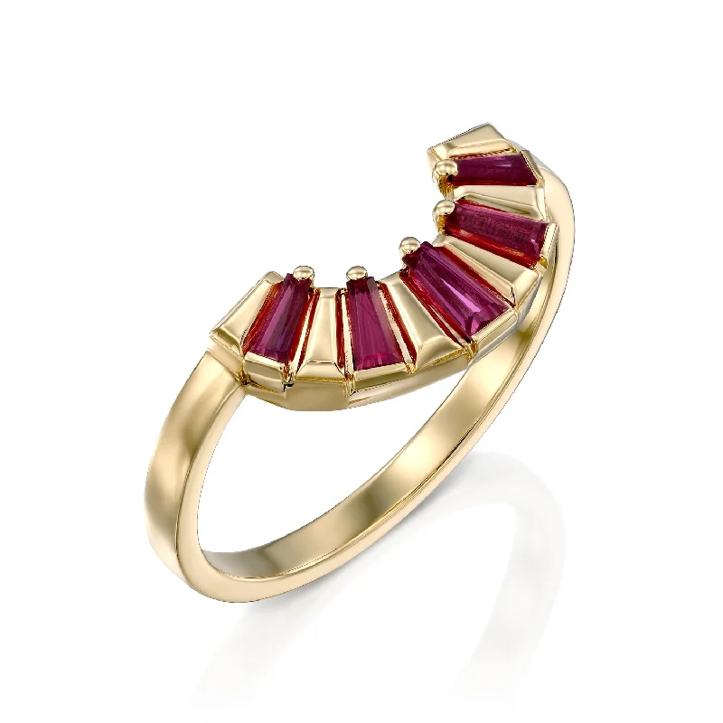 Elevate Your Jewelry Collection With Limited-Time Savings Arch Gold Ring With Ruby Elevate Your Jewelry Collection With Limited-Time Savings Arch Gold Ring With Ruby
