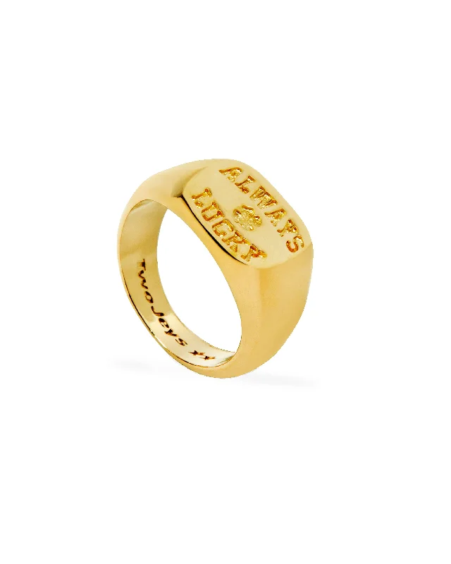 Clearance Sale On High-End Jewelry Collections Always Lucky Signet