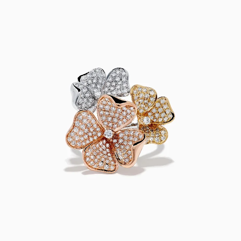 Limited-Time Jewelry Discounts – Shine Without The Splurge 14K Trio Flower Diamond Ring 0.82 TCW Limited-Time Jewelry Discounts – Shine Without The Splurge 14K Trio Flower Diamond Ring 0.82 TCW