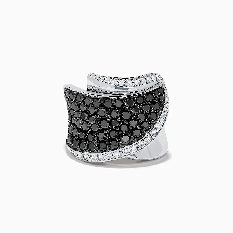 Limited-Stock Jewelry Sale – Shop Before It's Gone 14K White Gold Black and White Diamond Ring