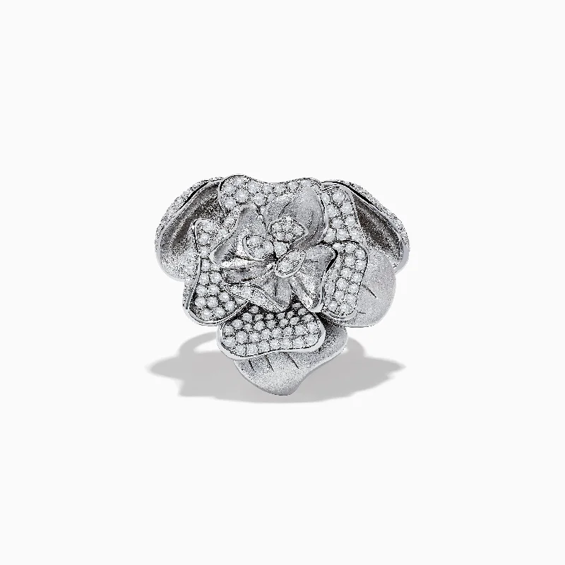 Get The Sparkle You Love At Prices You Adore 925 Sterling Silver Diamond Flower Ring Get The Sparkle You Love At Prices You Adore 925 Sterling Silver Diamond Flower Ring
