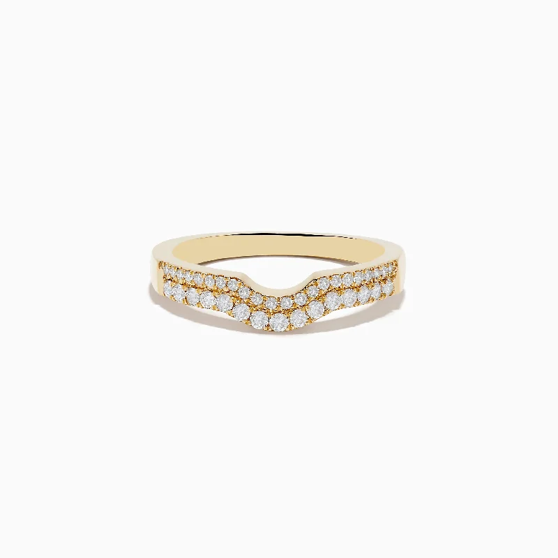 Best Jewelry Deals – Premium Quality At Exclusive Discounts D'oro 14K Yellow Gold Curved Diamond Band 0.32 TCW Best Jewelry Deals – Premium Quality At Exclusive Discounts D'oro 14K Yellow Gold Curved Diamond Band 0.32 TCW