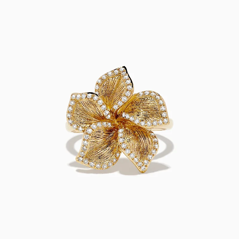 Luxury Jewelry Sale – Sparkle For Less Nature 14K Yellow Gold Diamond Flower Ring 0.31 TCW Luxury Jewelry Sale – Sparkle For Less Nature 14K Yellow Gold Diamond Flower Ring 0.31 TCW