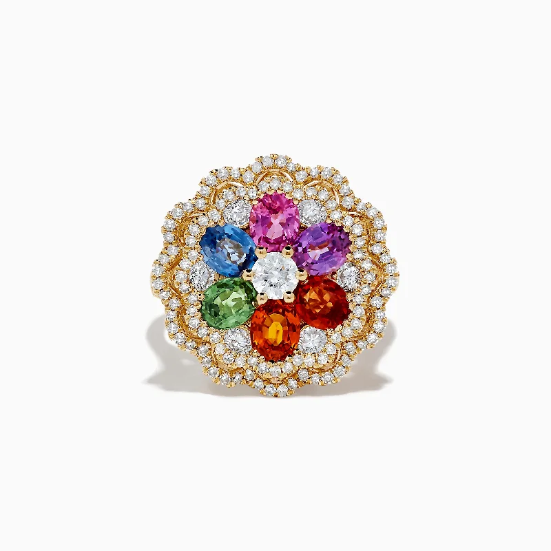 Personalized Jewelry Sale – Unique Gifts At Low Prices Watercolors 14K Yellow Gold Multi Sapphire and Diamond Ring Personalized Jewelry Sale – Unique Gifts At Low Prices Watercolors 14K Yellow Gold Multi Sapphire and Diamond Ring