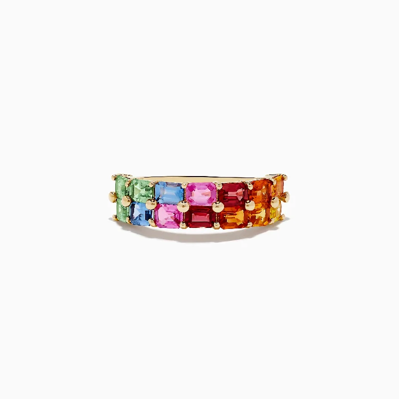 Get Ready To Sparkle – Special Jewelry Discounts Watercolors 14K Yellow Gold Multi Sapphire Ring Get Ready To Sparkle – Special Jewelry Discounts Watercolors 14K Yellow Gold Multi Sapphire Ring