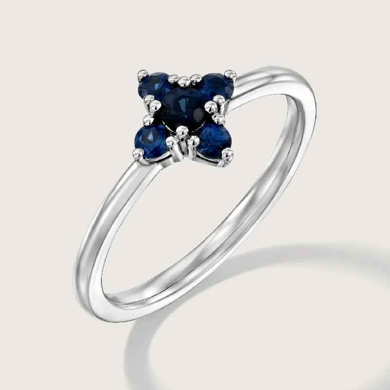 The Perfect Jewelry Piece At The Perfect Discount Eliana Ring with Blue Sapphires