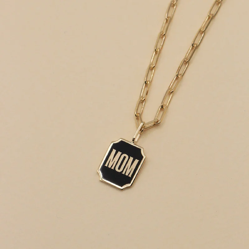 Adjustable Charm Bracelets For A Perfect Fit Enamel DAD / MOM staples Necklace