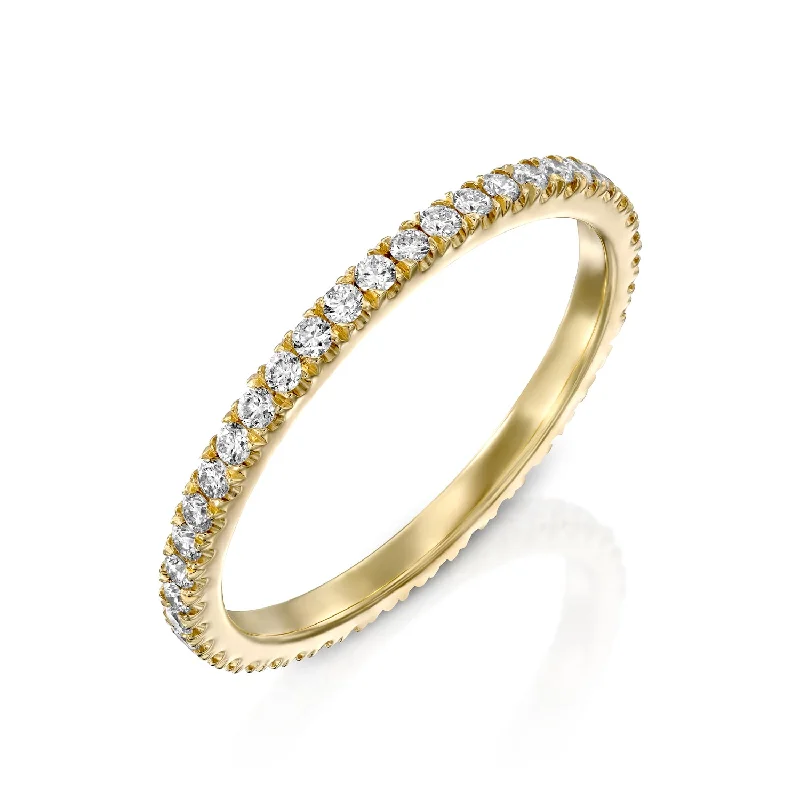 Shop Elegant Jewelry At Unbeatable Prices Eternity Gold Ring White Diamonds