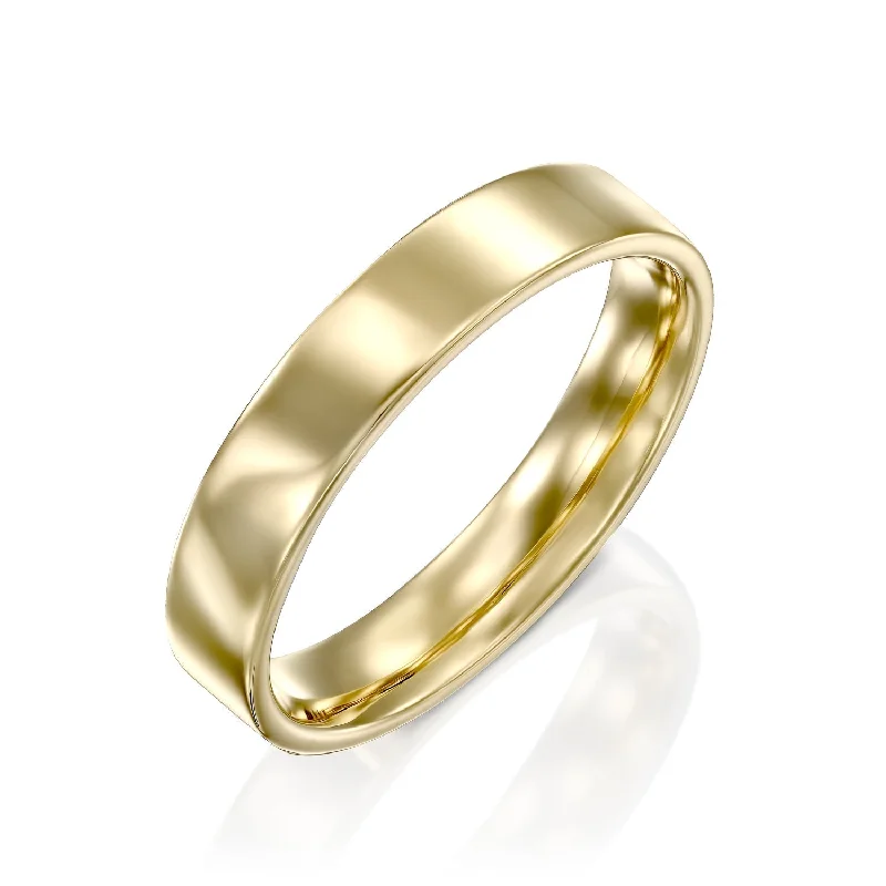 Unmissable Deals On Handmade Jewelry Collections Frankie Gold Wedding Band - 4mm