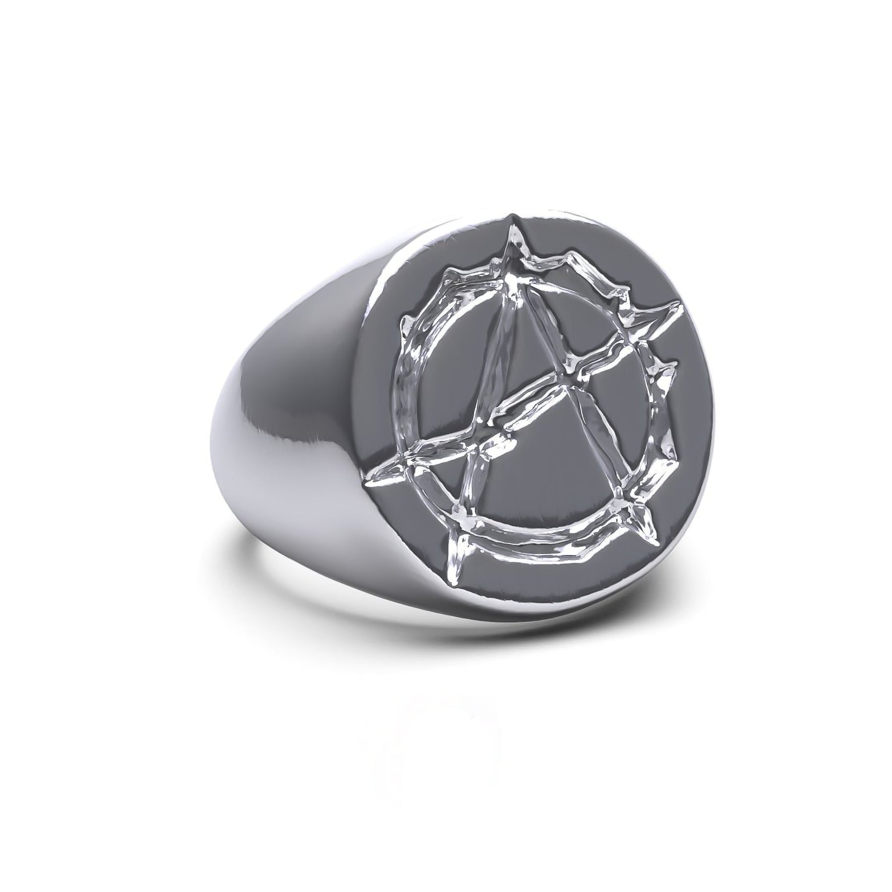 Trendy Minimalist Jewelry For Everyday Wear ANARCHY SIGNET RING