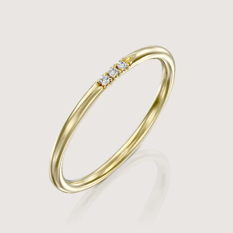 Jewelry Sale Bonanza – Grab Your Sparkle Now Kelly Ring With 3 White Diamonds