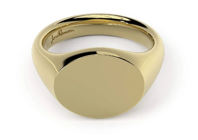 Stunning Jewelry Pieces At The Lowest Prices Ever Landscape Signet Ring, Yellow Gold Stunning Jewelry Pieces At The Lowest Prices Ever Landscape Signet Ring, Yellow Gold