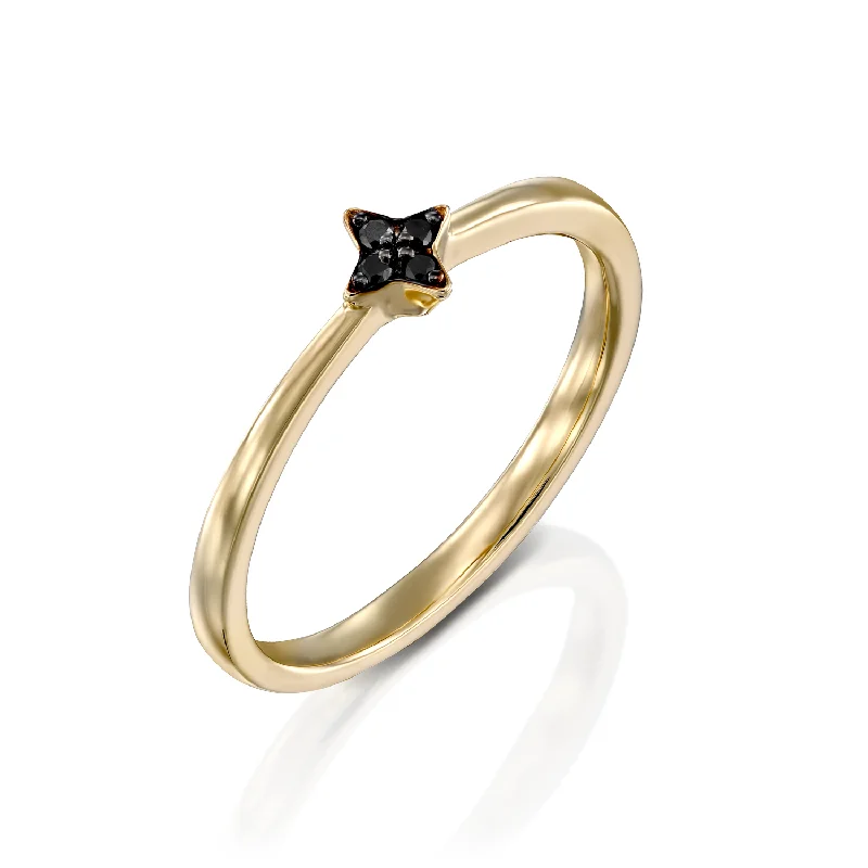 Huge Markdowns On Premium Jewelry Styles Mars Ring With Black Diamonds