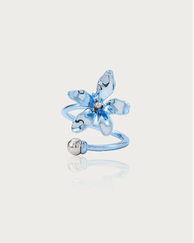 Exclusive Jewelry Bundles At Discounted Prices Metallic Blue Lily Ring