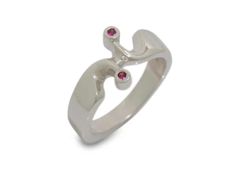 Shop High-Quality Jewelry At Jaw-Dropping Discounts JW81 Twin Gemstone Ring, Sterling Siver Shop High-Quality Jewelry At Jaw-Dropping Discounts JW81 Twin Gemstone Ring, Sterling Siver