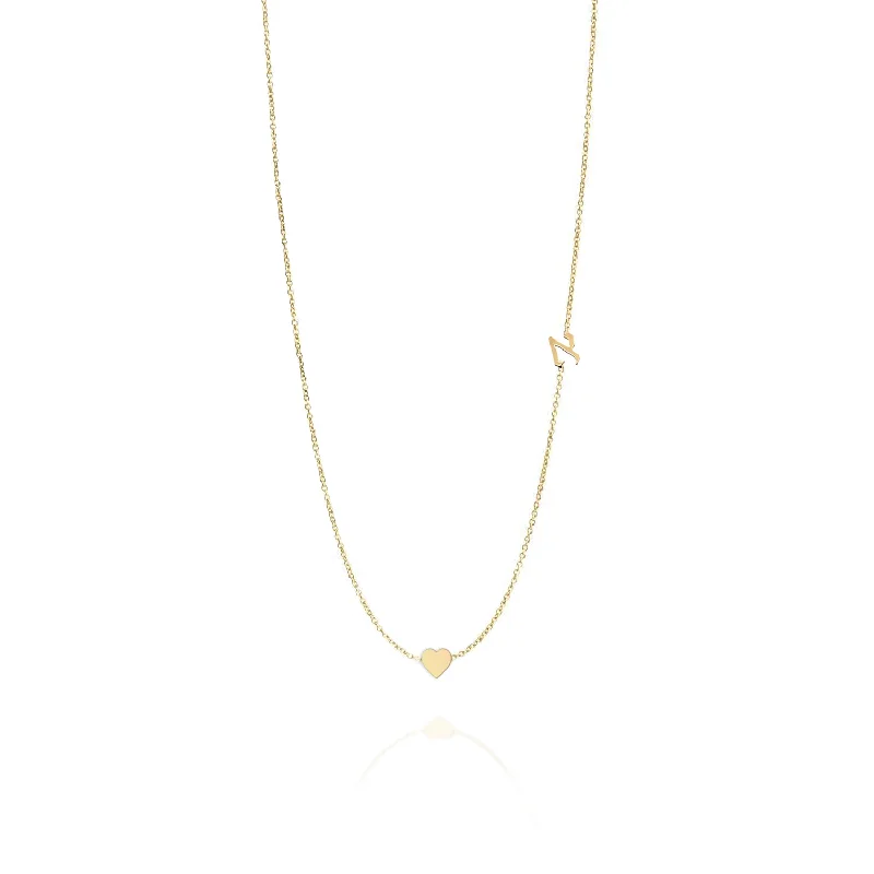Elegant Jewelry, Exclusive Prices – Shop Now Small Hebrew letter Necklace With Gold Heart Elegant Jewelry, Exclusive Prices – Shop Now Small Hebrew letter Necklace With Gold Heart