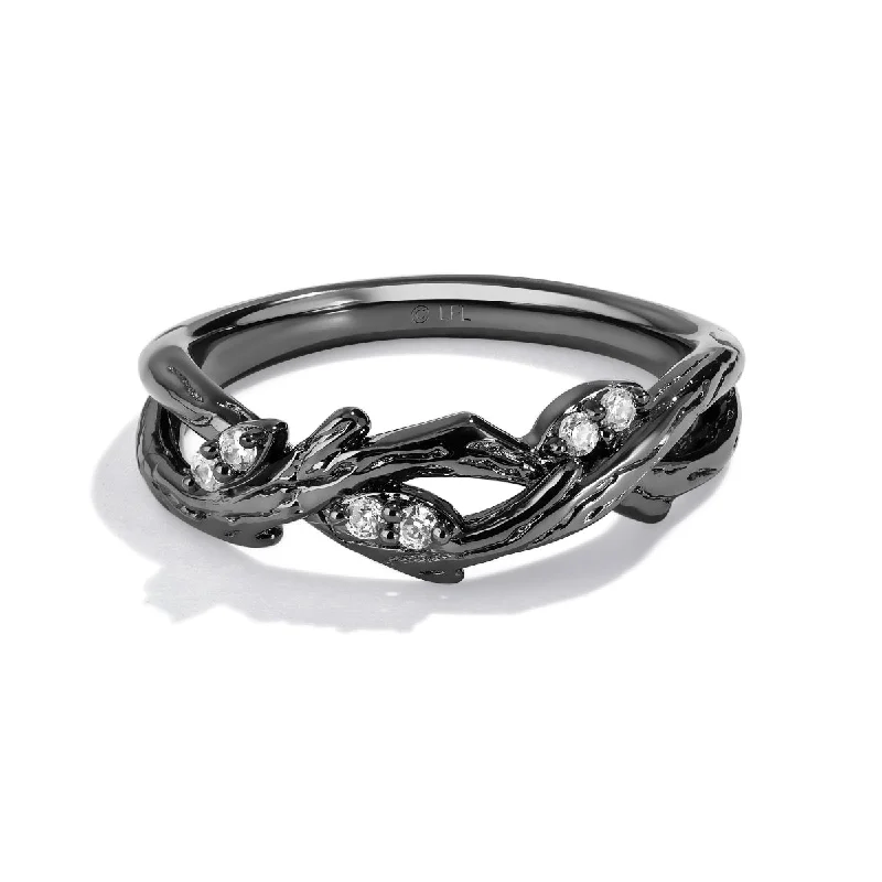 Chic, Trendy, And Affordable Jewelry Sale Star Wars™ THE DAGOBAH Women's Ring with 1/10 CTW Diamonds in Black Rhodium Sterling Silver Chic, Trendy, And Affordable Jewelry Sale Star Wars™ THE DAGOBAH Women's Ring with 1/10 CTW Diamonds in Black Rhodium Sterling Silver