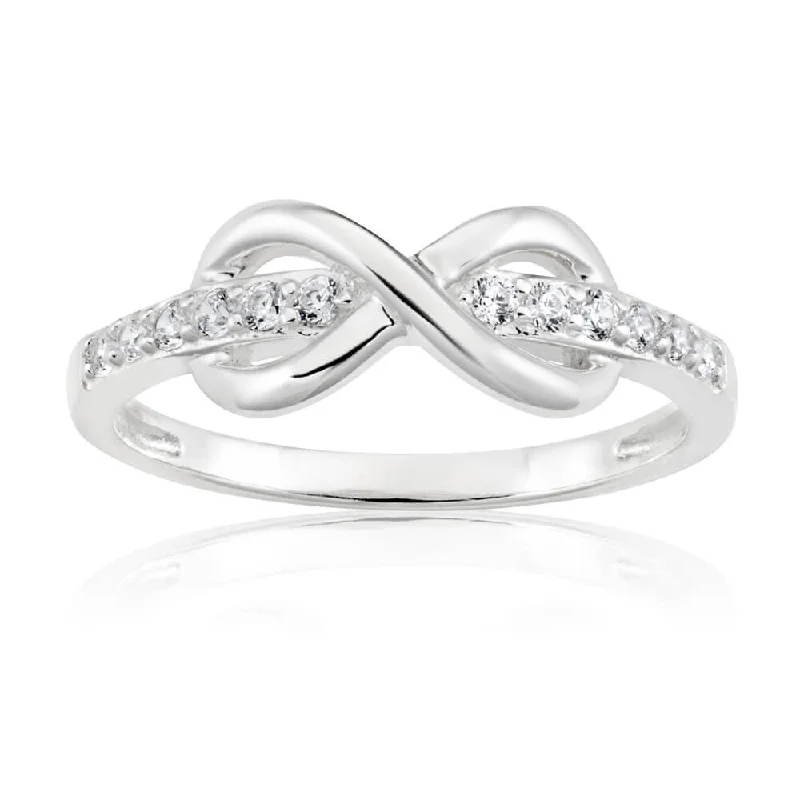 Exclusive Jewelry Bundles At Discounted Rates Sterling Silver Cubic Zirconia Channel Set Infinity Ring Exclusive Jewelry Bundles At Discounted Rates Sterling Silver Cubic Zirconia Channel Set Infinity Ring