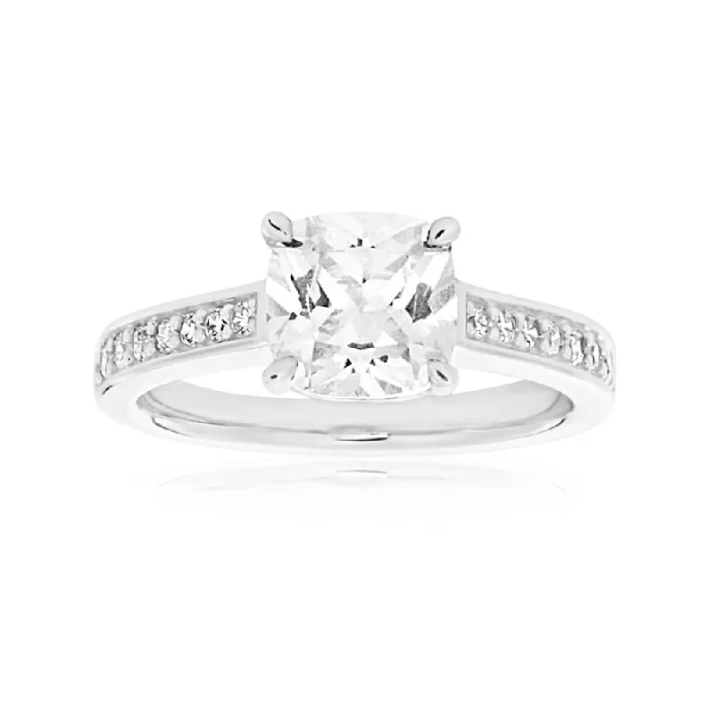 Shop Signature Jewelry Styles At Exclusive Prices Sterling Silver Cubic Zirconia Princess Cut Channel Ring Shop Signature Jewelry Styles At Exclusive Prices Sterling Silver Cubic Zirconia Princess Cut Channel Ring
