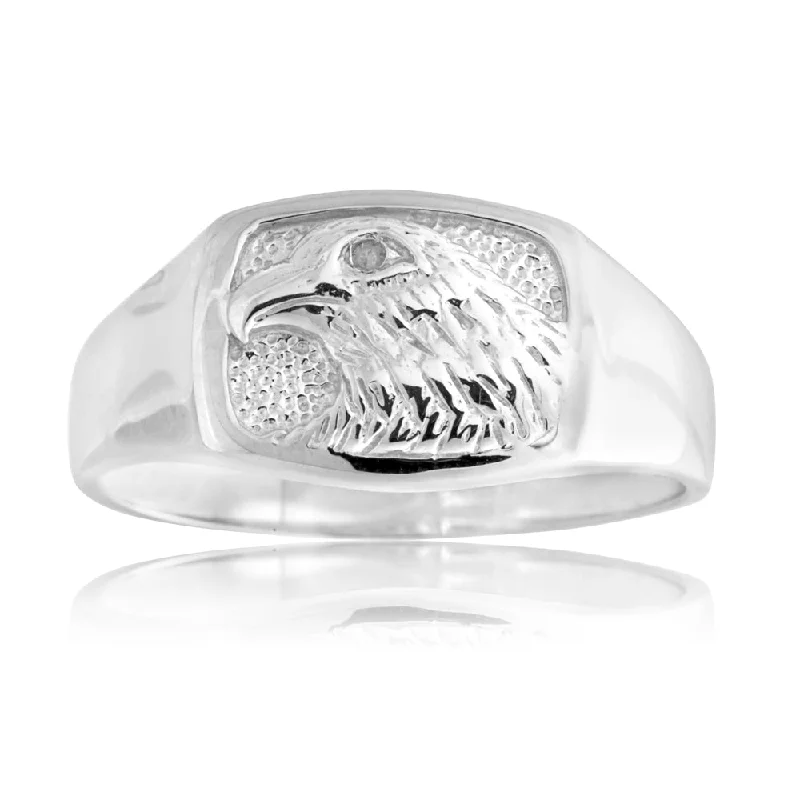 Sparkle For Less – Shop Our Limited-Time Jewelry Deals Sterling Silver Diamond Eagle Ring Sparkle For Less – Shop Our Limited-Time Jewelry Deals Sterling Silver Diamond Eagle Ring