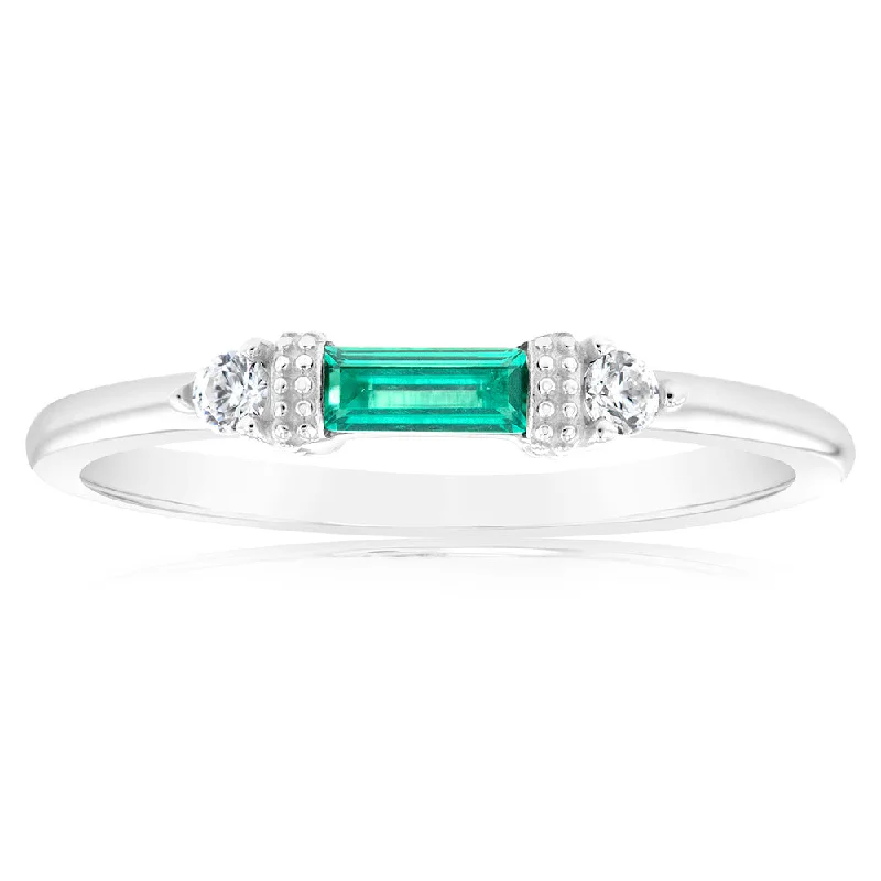 Personalized Jewelry Sale – Unique Pieces At Great Prices Sterling Silver Rhodium Plated Emerald Stone White Cubic Zirconia Ring Personalized Jewelry Sale – Unique Pieces At Great Prices Sterling Silver Rhodium Plated Emerald Stone White Cubic Zirconia Ring