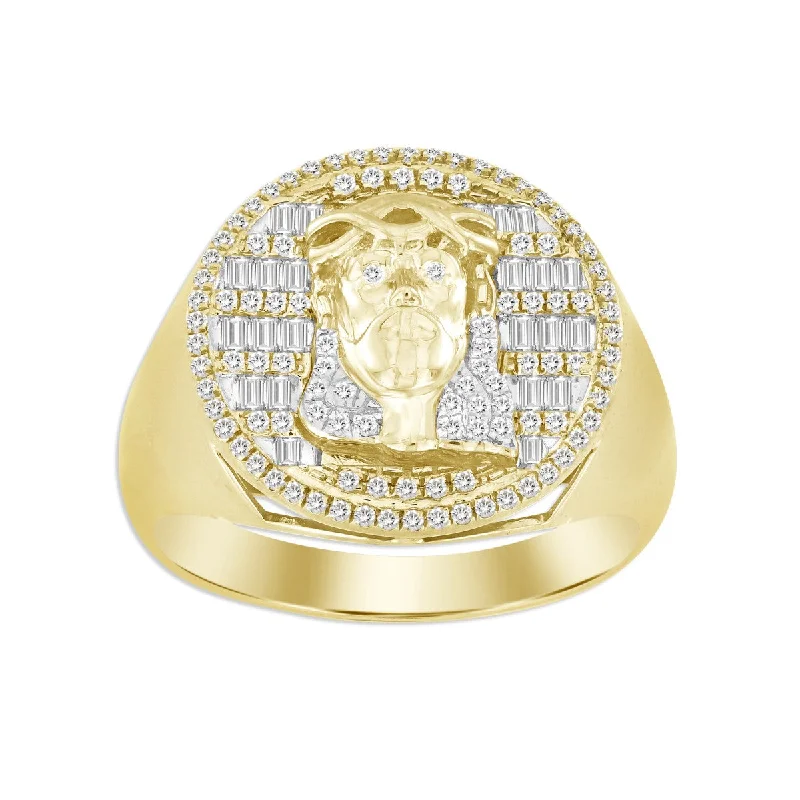 Jewelry Flash Sale – Stylish Designs At Unbeatable Rates Titán by Adrian Gonzalez 10KT Yellow Gold 1/2 CTW Diamond Jesus Ring Jewelry Flash Sale – Stylish Designs At Unbeatable Rates Titán by Adrian Gonzalez 10KT Yellow Gold 1/2 CTW Diamond Jesus Ring