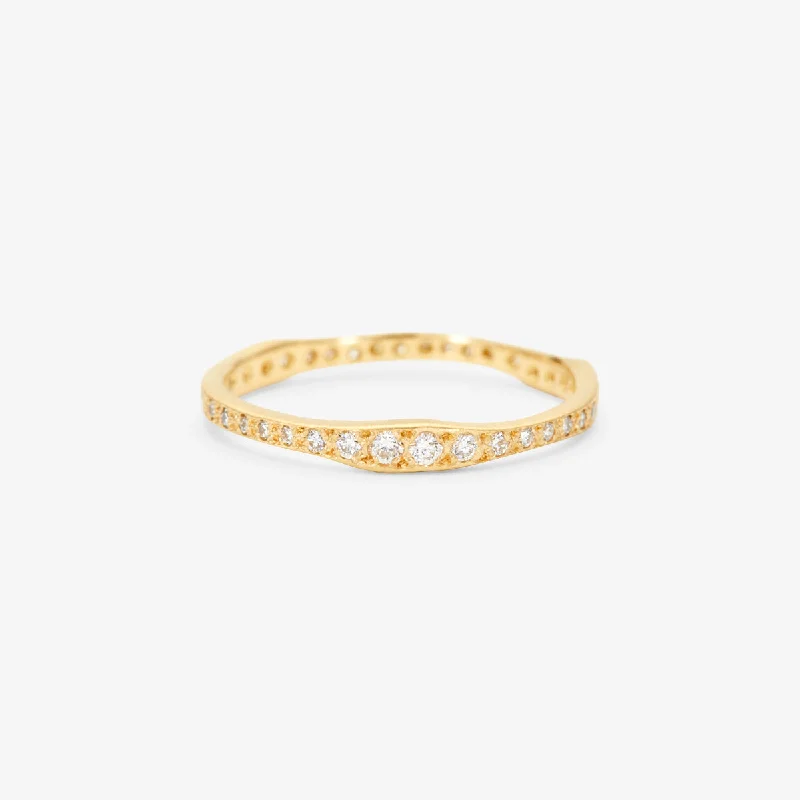 Holiday Jewelry Sale – Perfect Gifts At Great Prices R10003W | White Diamond Ripple Eternity Band