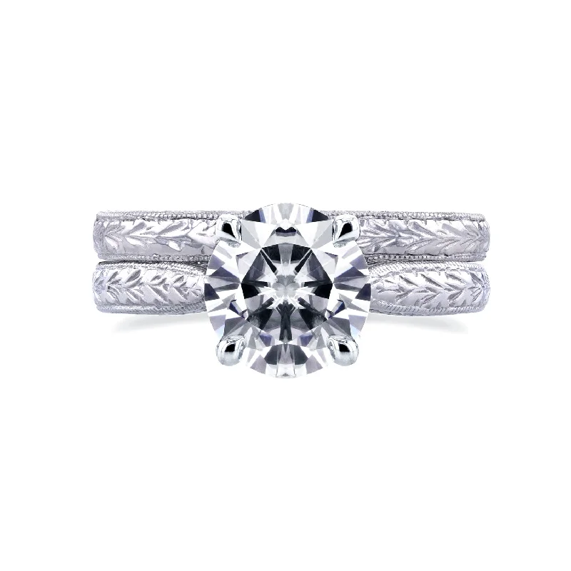 Affordable Gold-Plated Jewelry For Modern Fashion 1.5ct Moissanite Valentina Bridal Set Affordable Gold-Plated Jewelry For Modern Fashion 1.5ct Moissanite Valentina Bridal Set