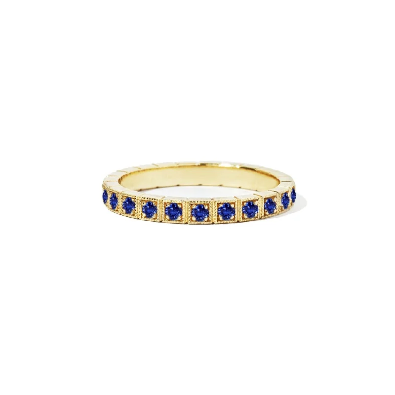 Sparkle On A Budget – Fine Jewelry For Less 2mm Notched Deco Sapphire Eternity Ring Sparkle On A Budget – Fine Jewelry For Less 2mm Notched Deco Sapphire Eternity Ring