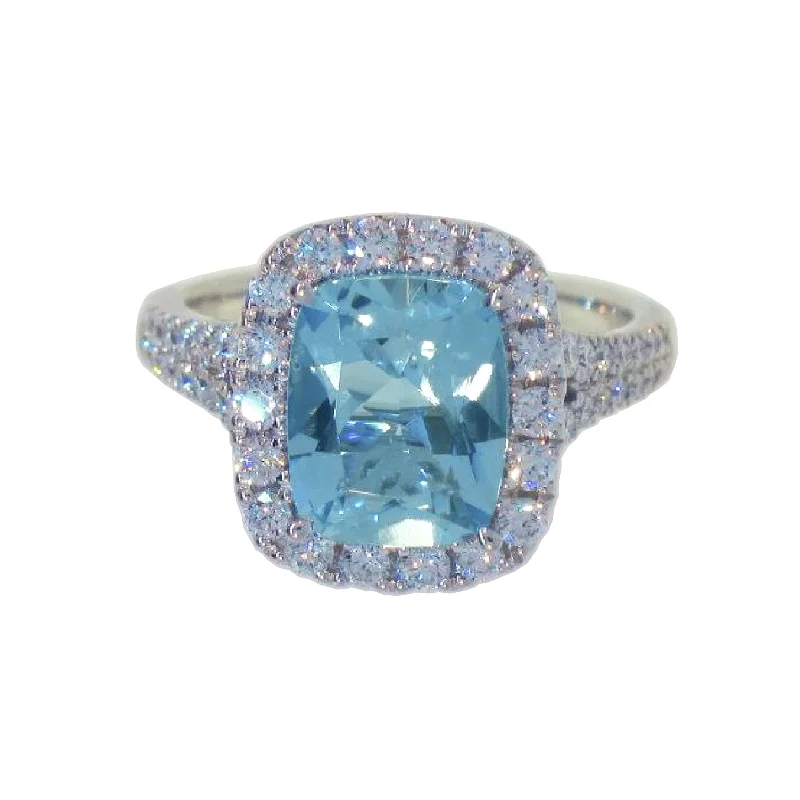 Elegant Jewelry At Unbeatable Offers – Shop Before It's Gone Aquamarine Pastel Ring with Diamonds Elegant Jewelry At Unbeatable Offers – Shop Before It's Gone Aquamarine Pastel Ring with Diamonds