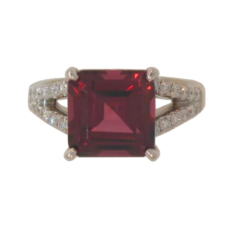 Exclusive Jewelry Discounts – Shop Now For Savings Garnet & Diamond Pastel Ring