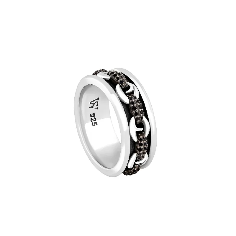 Exclusive Gemstone Jewelry At Special Prices Black Sapphire Spinning Band