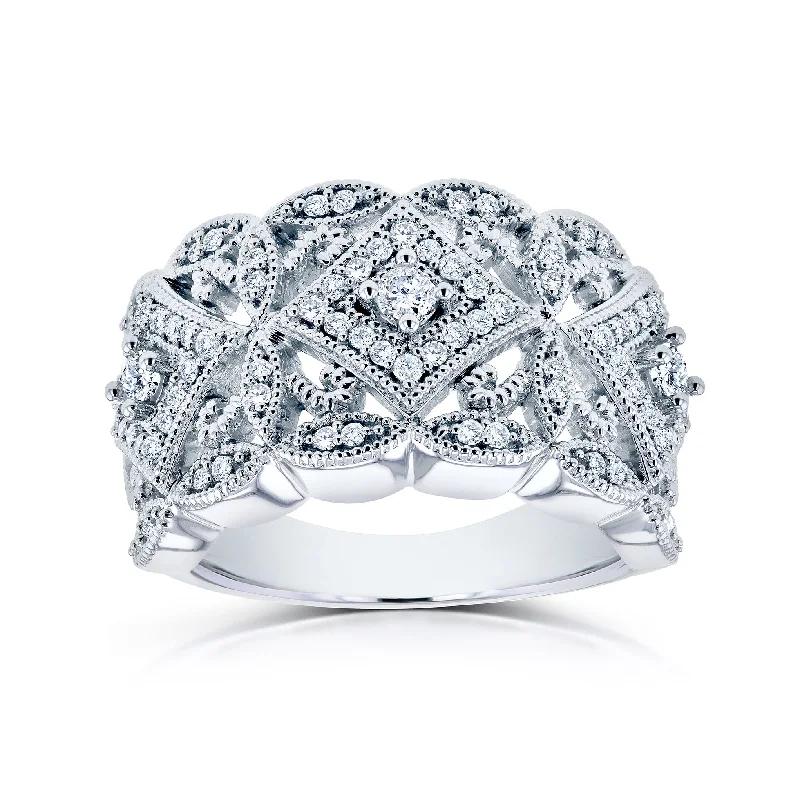 Luxury Jewelry Clearance – Shop Premium Styles Now Diamond Filigree Milestone Ring Luxury Jewelry Clearance – Shop Premium Styles Now Diamond Filigree Milestone Ring