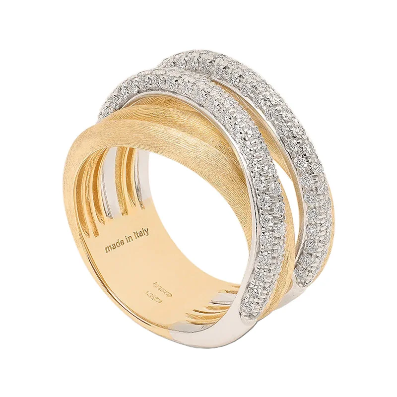 Exclusive Gemstone Jewelry Markdowns – Shop Now 5-Strand Diamond Stackable Ring