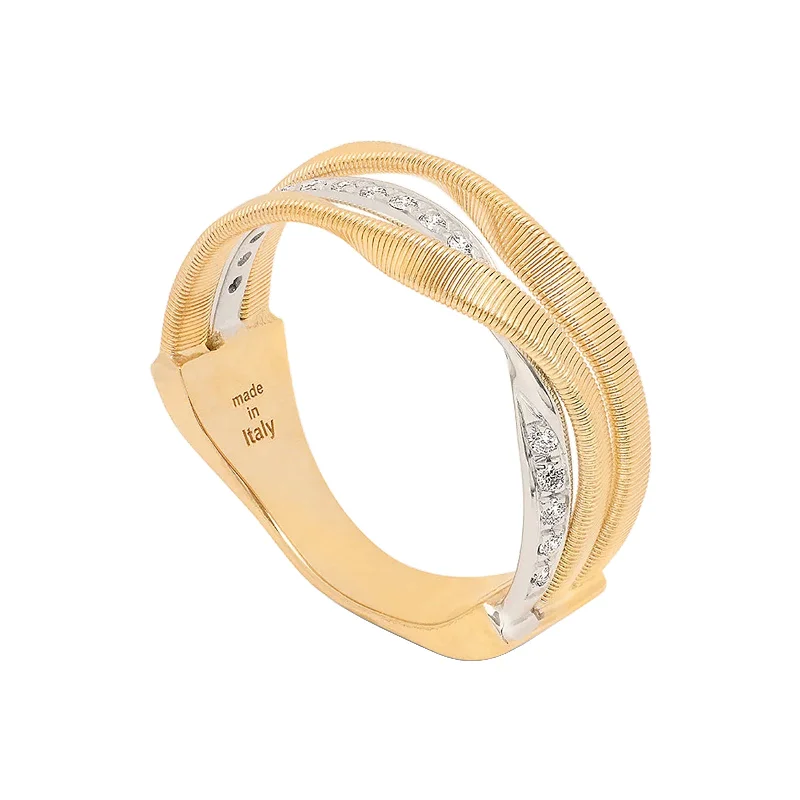 Flash Sale On Elegant Jewelry – Don't Miss Out 3-Band Coil Ring with Diamonds