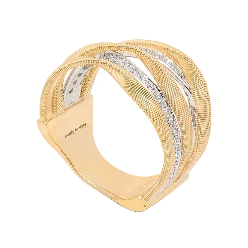Personalized Jewelry Sale – Unique Gifts At Low Prices Marrakech 5-Band Coil Ring With Diamonds