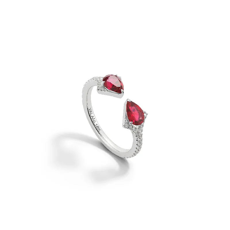 Luxury Jewelry At Unbeatable Discounts Bremer Jewelry Ruby and Diamond Fashion Ring in 18K White Gold (1.18ctw) Luxury Jewelry At Unbeatable Discounts Bremer Jewelry Ruby and Diamond Fashion Ring in 18K White Gold (1.18ctw)