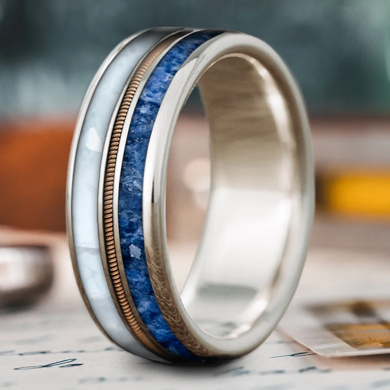 Sparkle On A Budget – Fine Jewelry For Less Custom Design - 3-Inlay Metal Center Ring T36jI9RtBg0gvY7xYnQPkh0- Sparkle On A Budget – Fine Jewelry For Less Custom Design - 3-Inlay Metal Center Ring T36jI9RtBg0gvY7xYnQPkh0-